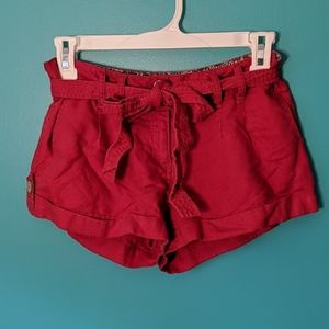 Red Tie Shorts